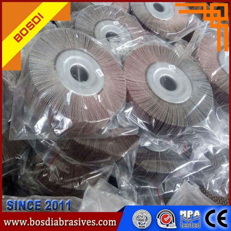 Bosdi Abrasives 14" Unmounted Flap Wheel, Grinding Tools, Abrasive Tools for Stainless Steel, Long Working Life