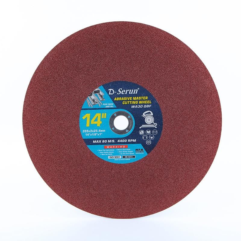 355mm Abrasive Cutting Disc for Metal with MPa Certificate