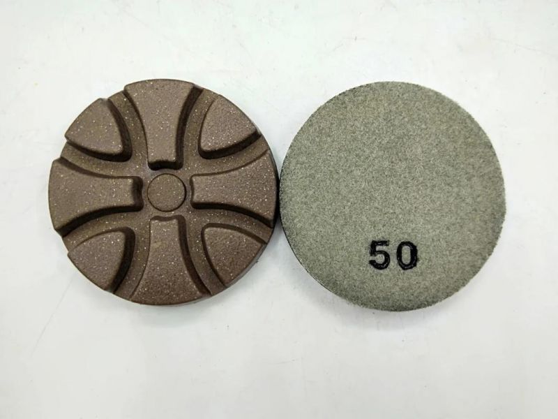 3inch 75mm Grit 50 Resin Bond Flexible Diamond Concrete Polishing Pads Floor Polisher Pads