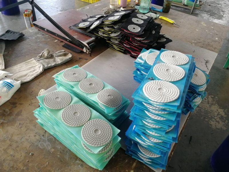 New 100mm High Efficiency Abrasive Wet Polishing Pad for Stone