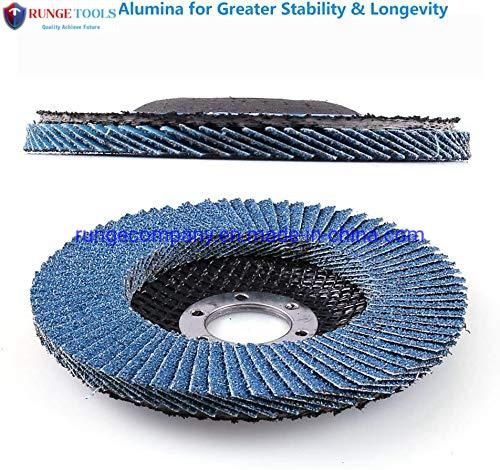 7" X 7/8" 180mm Abrasives Premium High Density Zirconia Type 29 Flap Discs (40 Grit) for Inox Stainless Steel Metal Power Tool