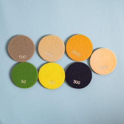 Qifeng Manufacturer Power Tool Factory Direct Sale Flexible Wet Abrasive Resin-Bond Diamond Polishing Pad for Concrete Floor