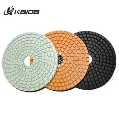 4&quot; Assorted Diamond Flexible Polishing Pads Wet Grinding Disc for Marble Stone