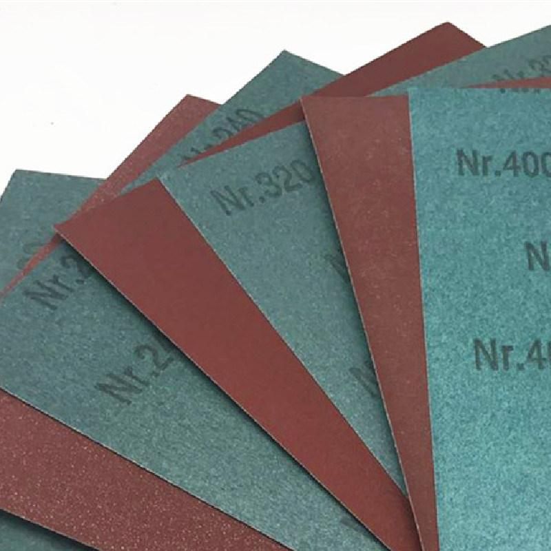 Waterproof 9"*11" Alumina Oxide/Ao Sanding Paper Sandpaper Made in China