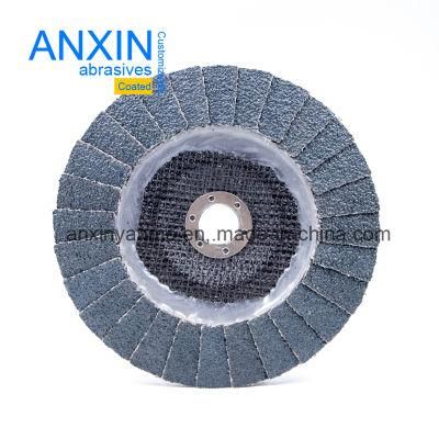 Flap Disc with Crescent Shape Abrasive Flaps for Grinding Stainless Steel