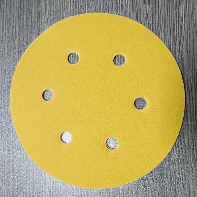 Round Shape Velcro Hook and Loop Sandpaper