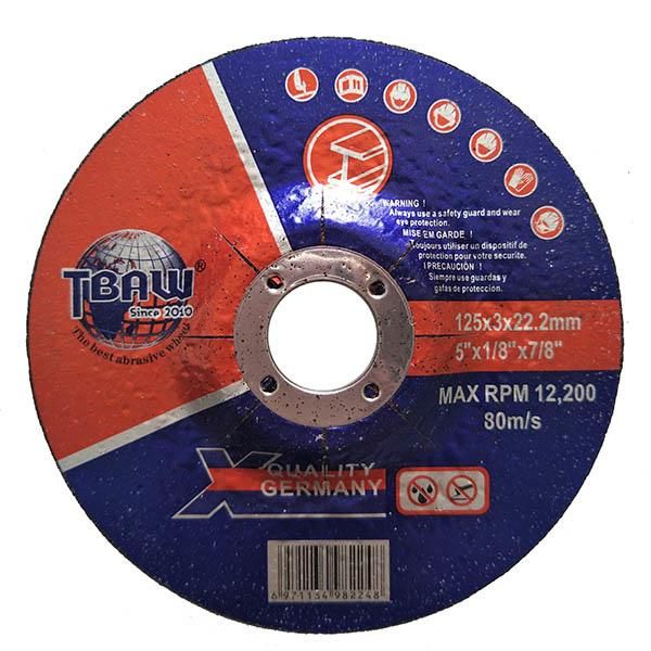 Depressed Center Cutting Wheel Abrasive Cut off Disc 125*3.0*22mm