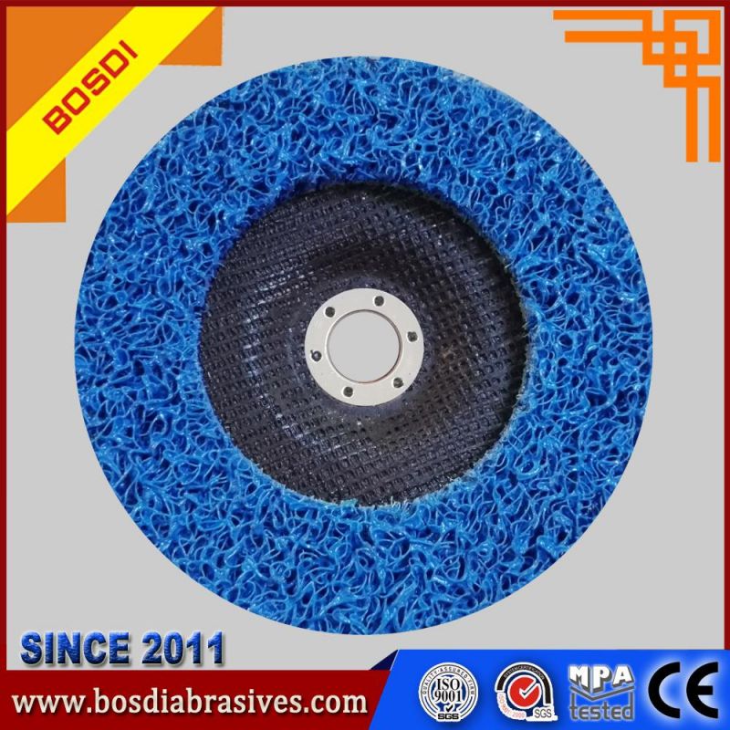Cns Disc, Stripping Cleaning Disc, Abrasives Flap Disc for Metal and Inox with 100mm to 180mm, Blue/Red/Green/Yellow/Black/Brown/Purple and So on Color