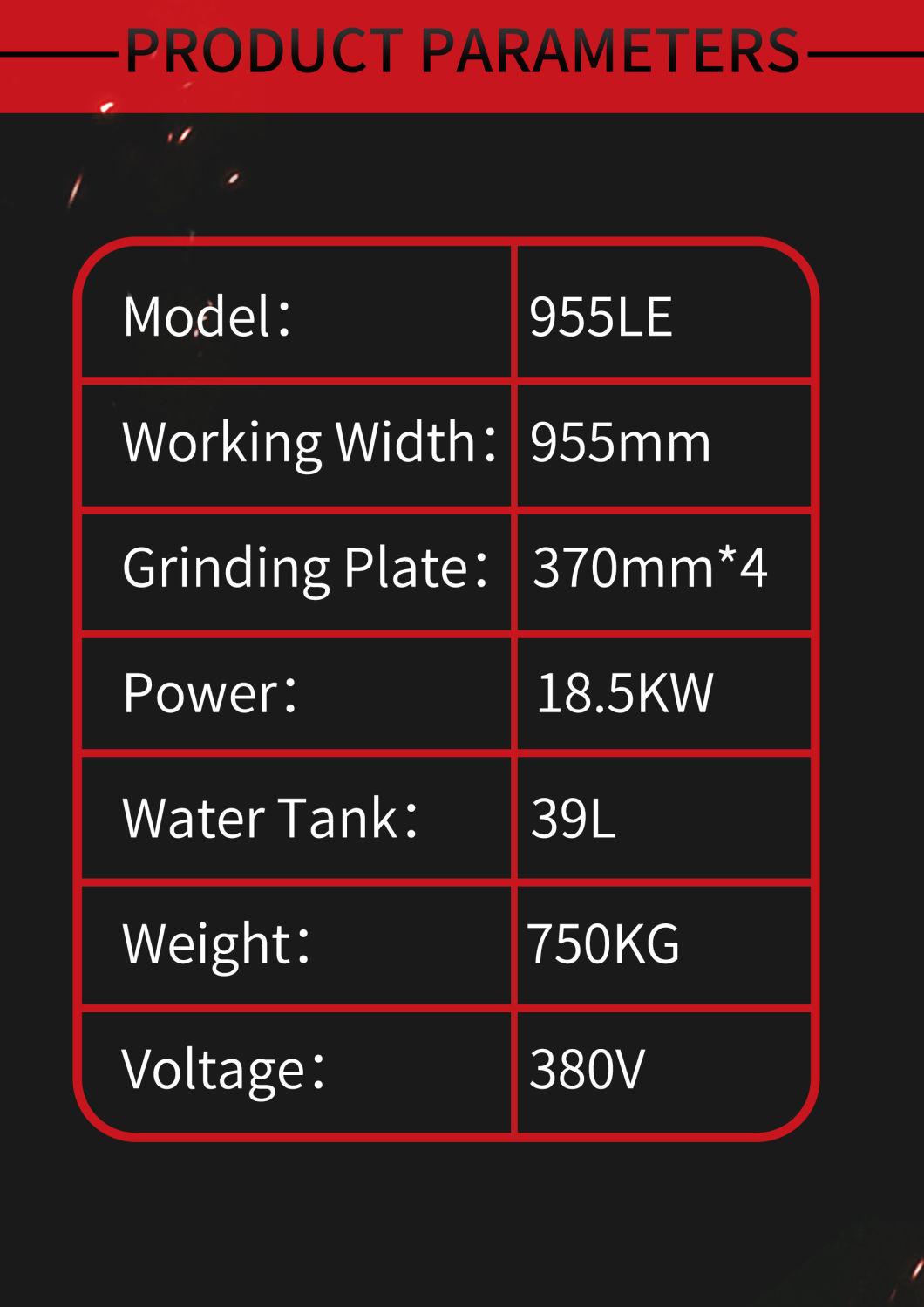 955mm Heavy Duty Construction Use Terrazzo Concrete Floor Grinder with Vacuum