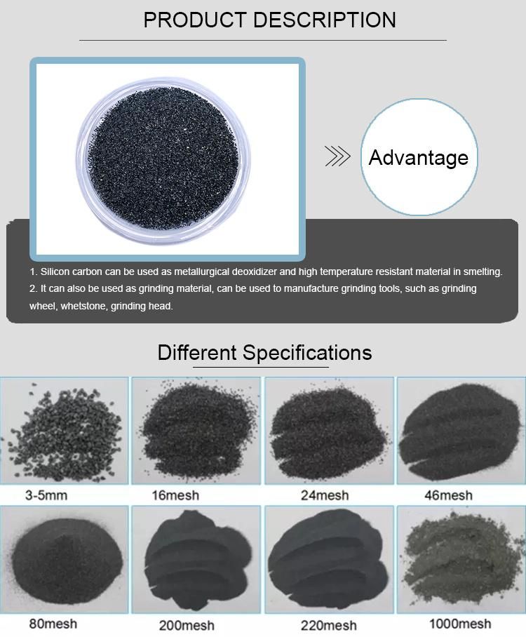 Henan Manufacturer Supplies Black Green Silicon Carbide Powder