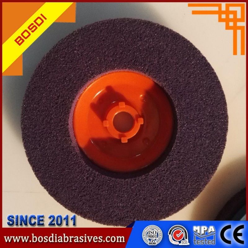 125X15X22.23mm Abrasive Nylon Flap Disc/Wheel with Plastic Backing Polishing for The Magnesium Aluminum Alloy, Magnalium, Titanium Alloy, Stainless Steel, Stone