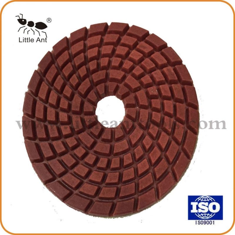 Best Selling 100mm Flexible Resin Bond Dry and Wet Use Diamond Polishing Pad for Concrete