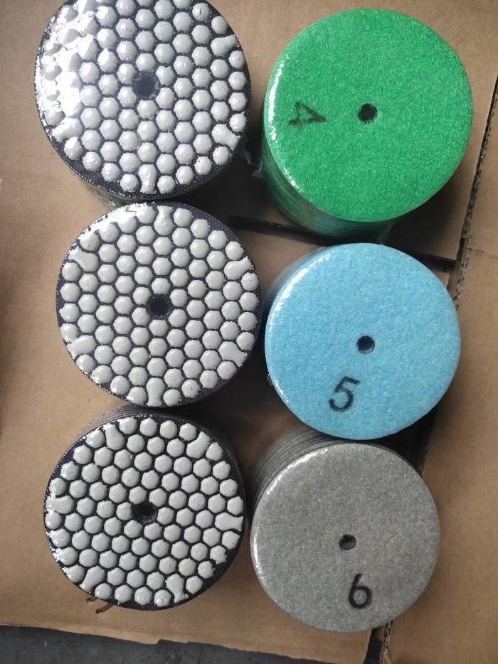 4 Inch High Quality Dry Polishing Pads for Granite Marble
