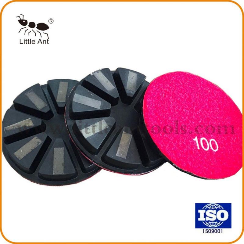 4 Inch Diamond Resin Metal Polishing Pads for Floor Grinding