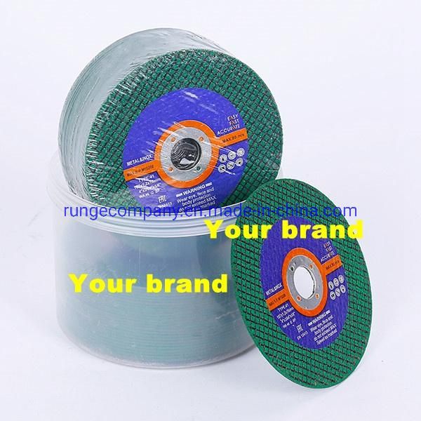 Power Electric Tools Accessories 4.5" Inch European Three Nets Double Paper Abrasive Resin Cutting Discs