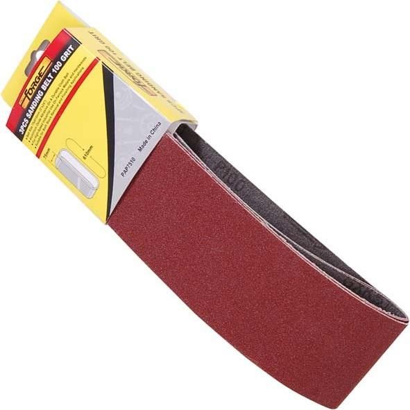 3"*24" 3PCS Grinding Tools Aluminium Oxide 100 Grit Abrasive Sanding Belt