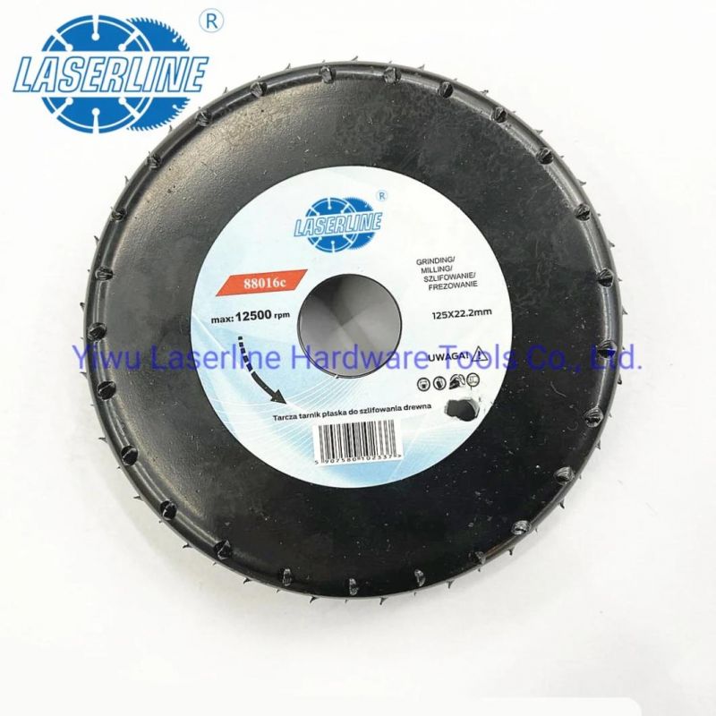 Grinder Wheel Disc 5 Inch Wood Shaping Wheel, Wood Grinding Shaping Disk for Angle Grinder