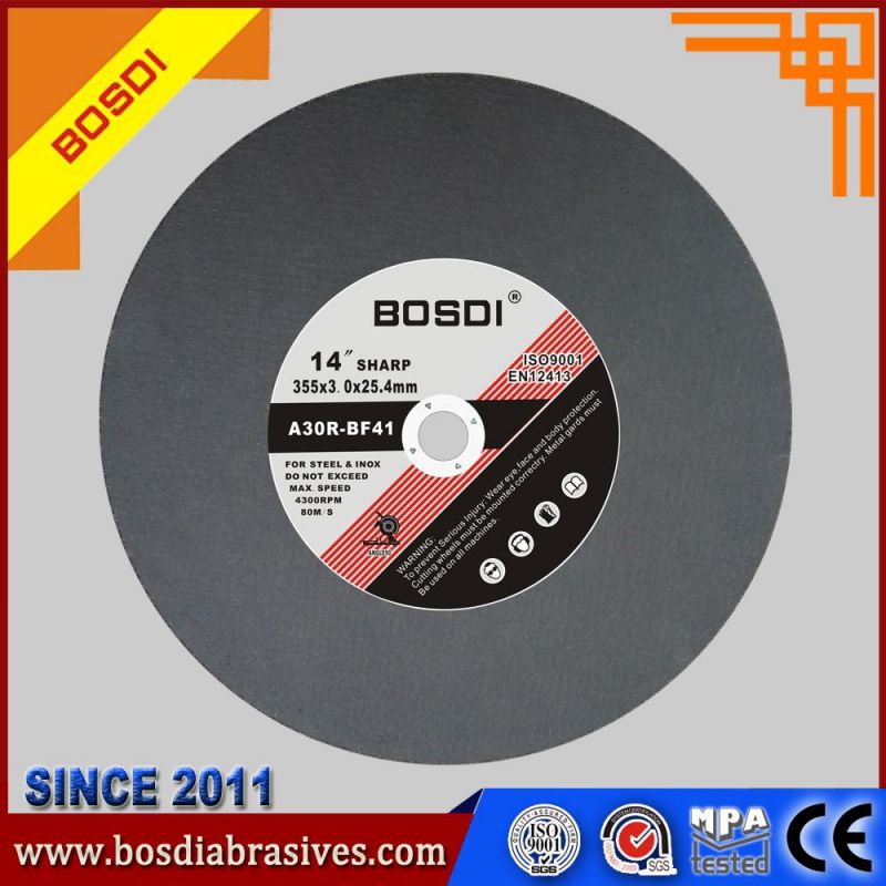 Manufacturer Supply 14inch T41 Cutting Wheel Cut Stainless Steel, Metal, Steel, Red/Yellow/Green/Black Color Cuttingwheel for Metal