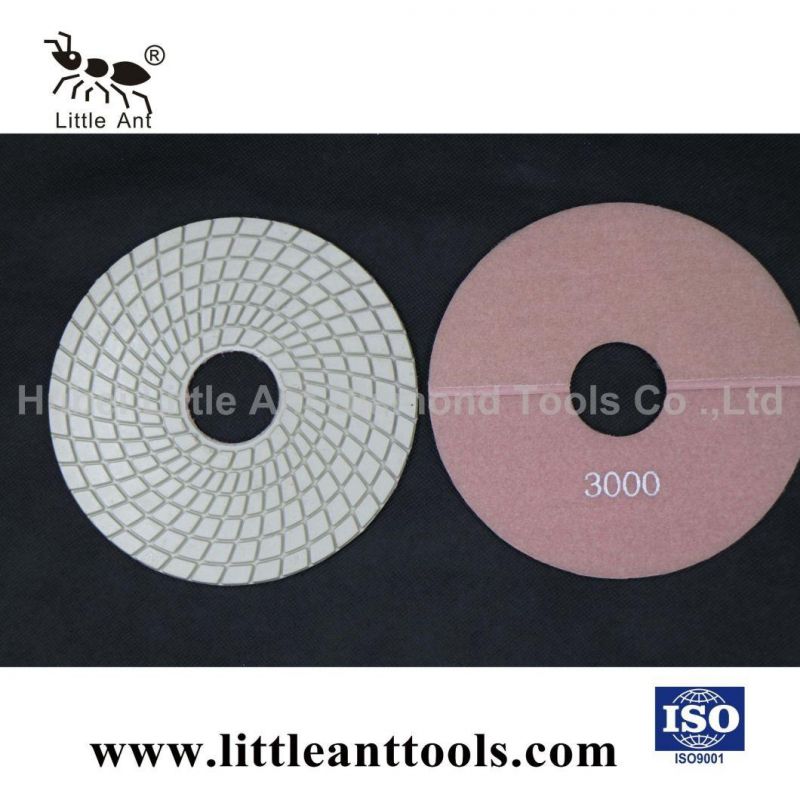 7" Resin Wet Diamond Polishing Pad for Light Granite, Marble with Sharp, Long Lifespan