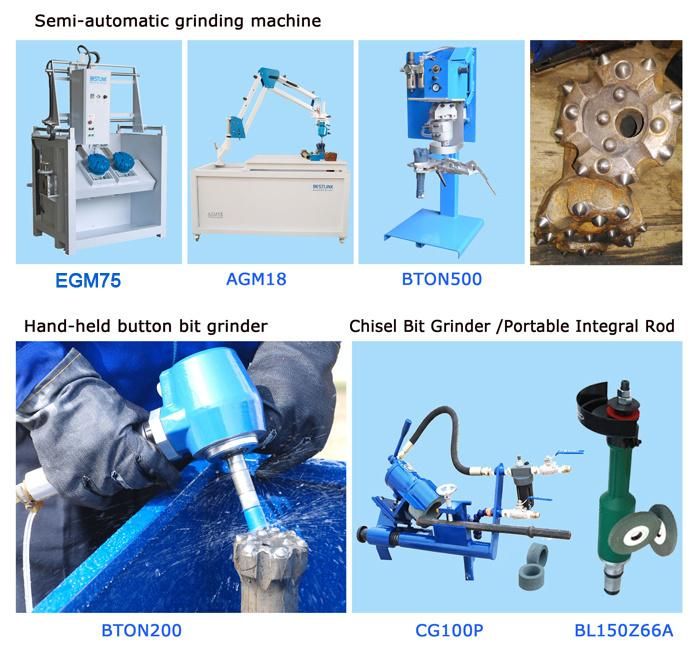 Construction Pneumatic DTH Hammer Bits Diamond Button Sharpening Machine