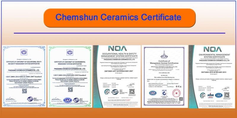 Chemshun Ceramics Manufacturer Supply Alumina Balls as Mill Grinder