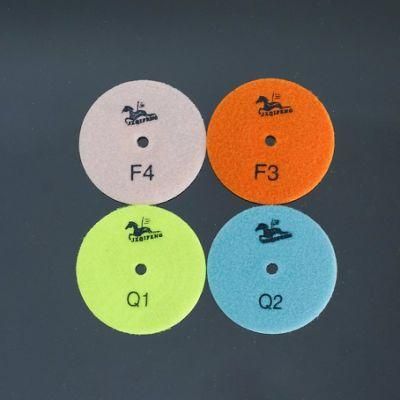 Qifeng Top Power Tool 4 Steps Diamond Polishing Pad for Marble/ Granite