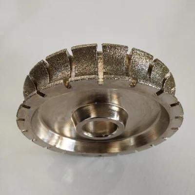 140mm Round Edge Tools Stone Electroplated Grinding Profile Wheels for Marble Granite