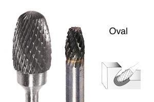 Carbide Tree Shape Radius End Burs (SF) with Tool-to-Tool consistency