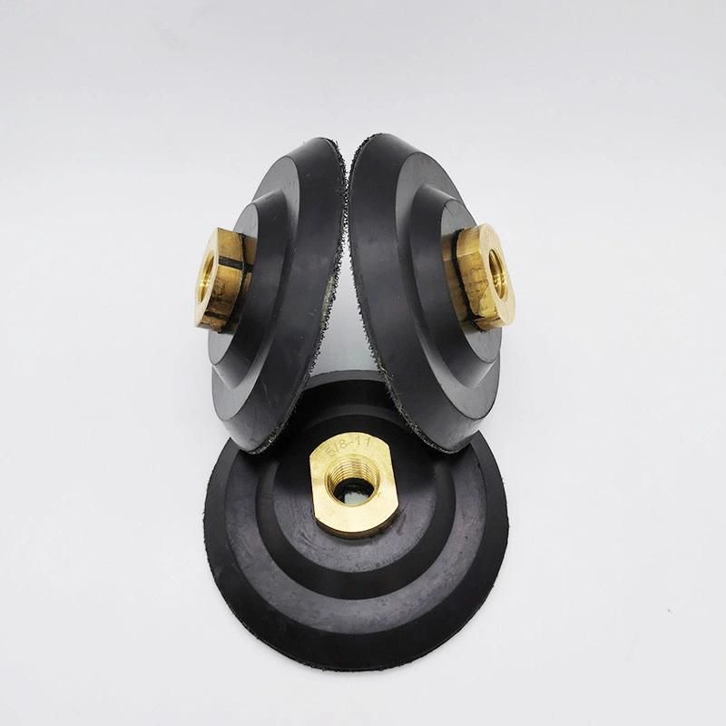 100 mm M14 or 5/8-11 Flexible Rubber Backer 4 Inch Soft Rubber Backer Pads for Angle Grinder Polishing