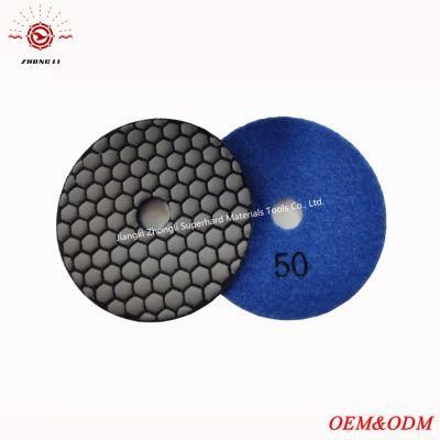 4 Inch High Quality Dry Polishing Pads for Granite Marble