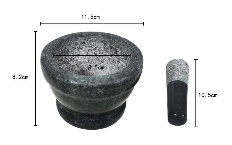LFGB FDA Approved Granite Mortar and Pestle Set Supplier