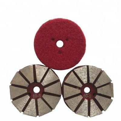 3 Inch D80mm Back Stick Diamond Grinding Disc with Ten Segments Concrete Grinding Wheel for Concrete and Terrazzo Floor