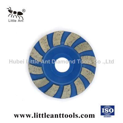 4-Inch Abrasive Tool Turbo Cup Type Diamond Grinding Wheel for Concrete