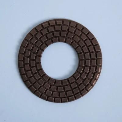Qifeng Manufacturer Power Tools Diamond 5&quot; Abrasive Polishing Pad with Big Hole for Marble Granite Stones