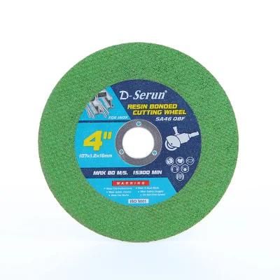 4inch Nice Quality and Cheap Price Cutting Disk for Metal