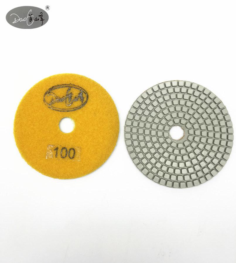 Daofeng 4inch 100mm Diamond Polishing Pads for Granite Marble Quartz