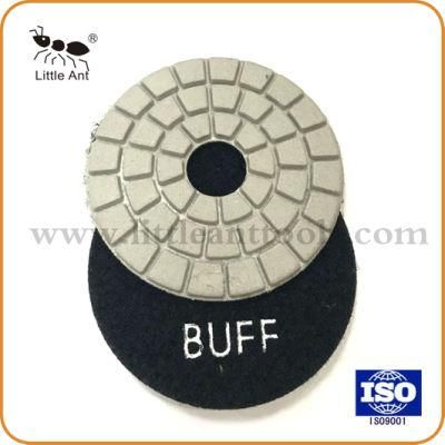 Straight Buff White and Black Polishing Pads