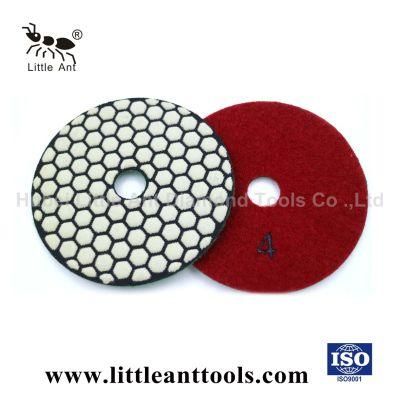 Durable Hexagon Flexible Diamond Dry Polishing Pad for Marble