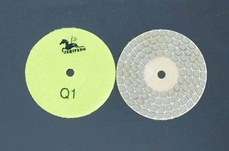 Qifeng Top Power Tool 4-Step Polishing Pad for Marble and Granite