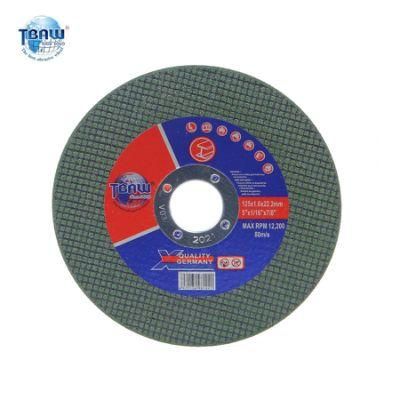 (125X1.6X22.2mm) Flat Cutting Wheel Abrasive Super-Thin Cutting Disc