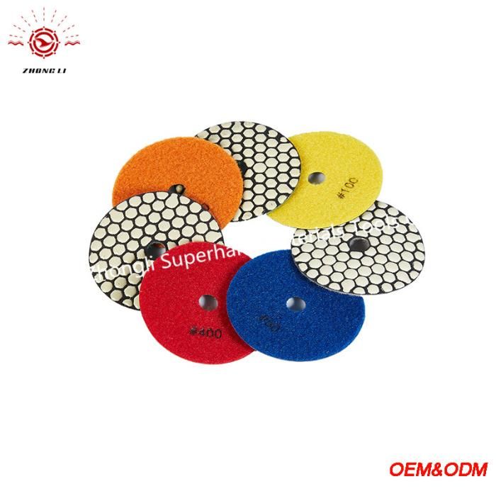 New 3 Inch Dry Polishing Pad Abrasive Tool for Stone