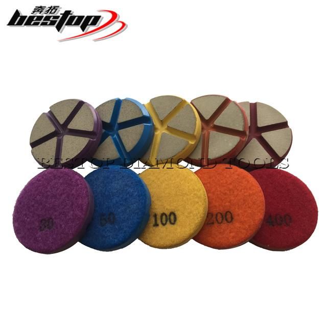 3" Ceramic Bond Transition Polishing Pads for Concrete Scratches Removal