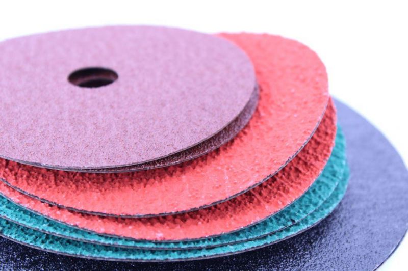 125X22.2mm Abrasive Fiber Grinding Disc with Super Ceramic