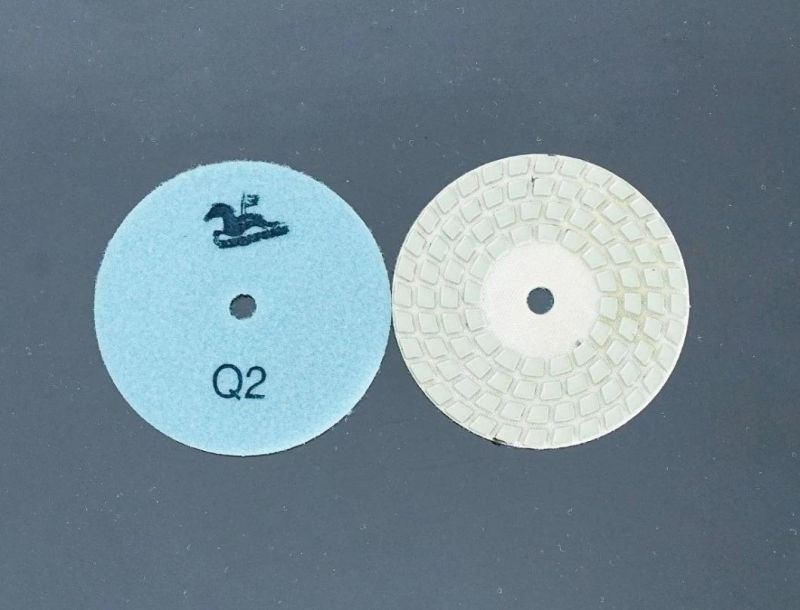 Qifeng Power Tool 4-Step Diamond Dry Polishing Pad for Granite/Marble