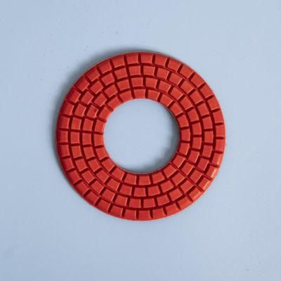 Qifeng Marble/Granite Diamond Resin Bond 5&quot; 7-Step Big Hole Wet Flexible Polishing Pads