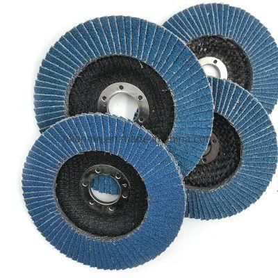 125X22mm 5X7/8inch Grit 180 Diamond Flap Disc High Density Calcined for Metal Grinding Flap Wheel Flap Disc