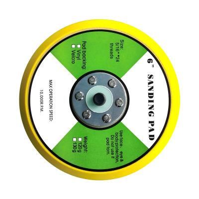 6inch 17h Sanding Backup Hook&Loop Pad