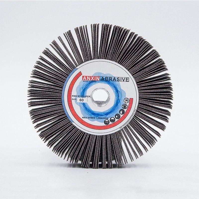 Unmounted Abrasive Flap Wheel for Metal Polishing Stainless Steel Grinding Wheel Hole Size M16