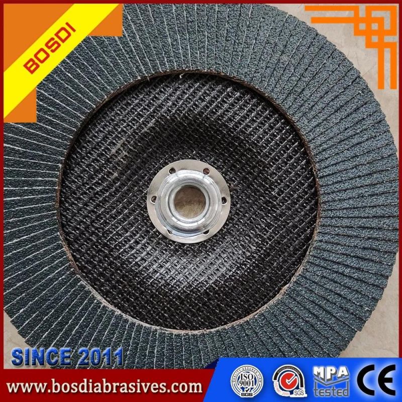 7" Vsm Cloth Zircounium Abrasive Flap Disc with Arbor Grinding for stainless Steel and Matel