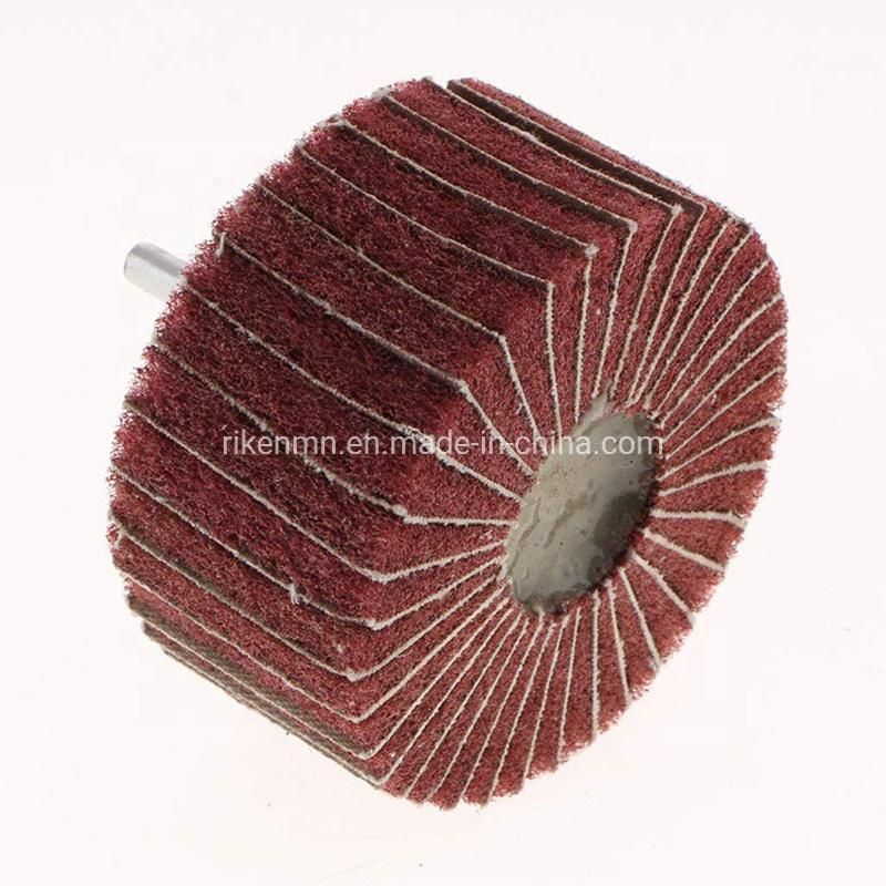 Electric Emery Cloth Sand Paper Wire Drawing Polishing Grinding Wheel Flap Wheel for Stainless Steel